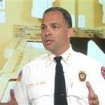 Richard Gail of the Newark Fire Department is shown in a video from "The Today Show" that  gives viewers tips on what to do if you are stuck in an elevator.