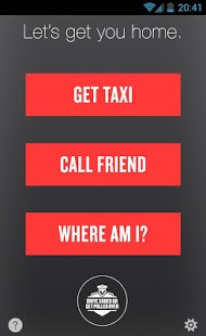 The new SaferRide app allows you to select a method for you to get home safely
